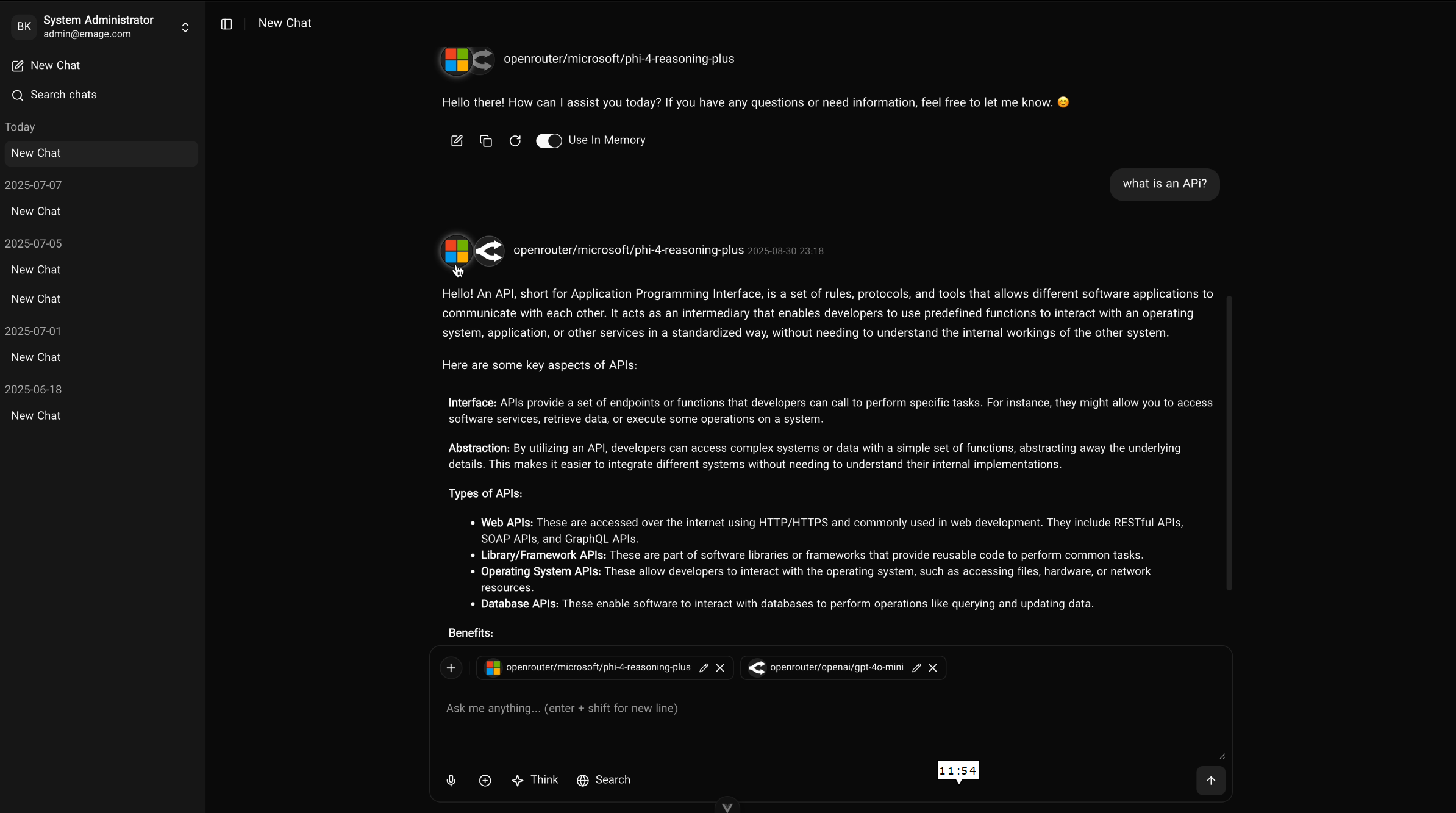 Direct one-on-one chat with a Mr.Bot AI Employee